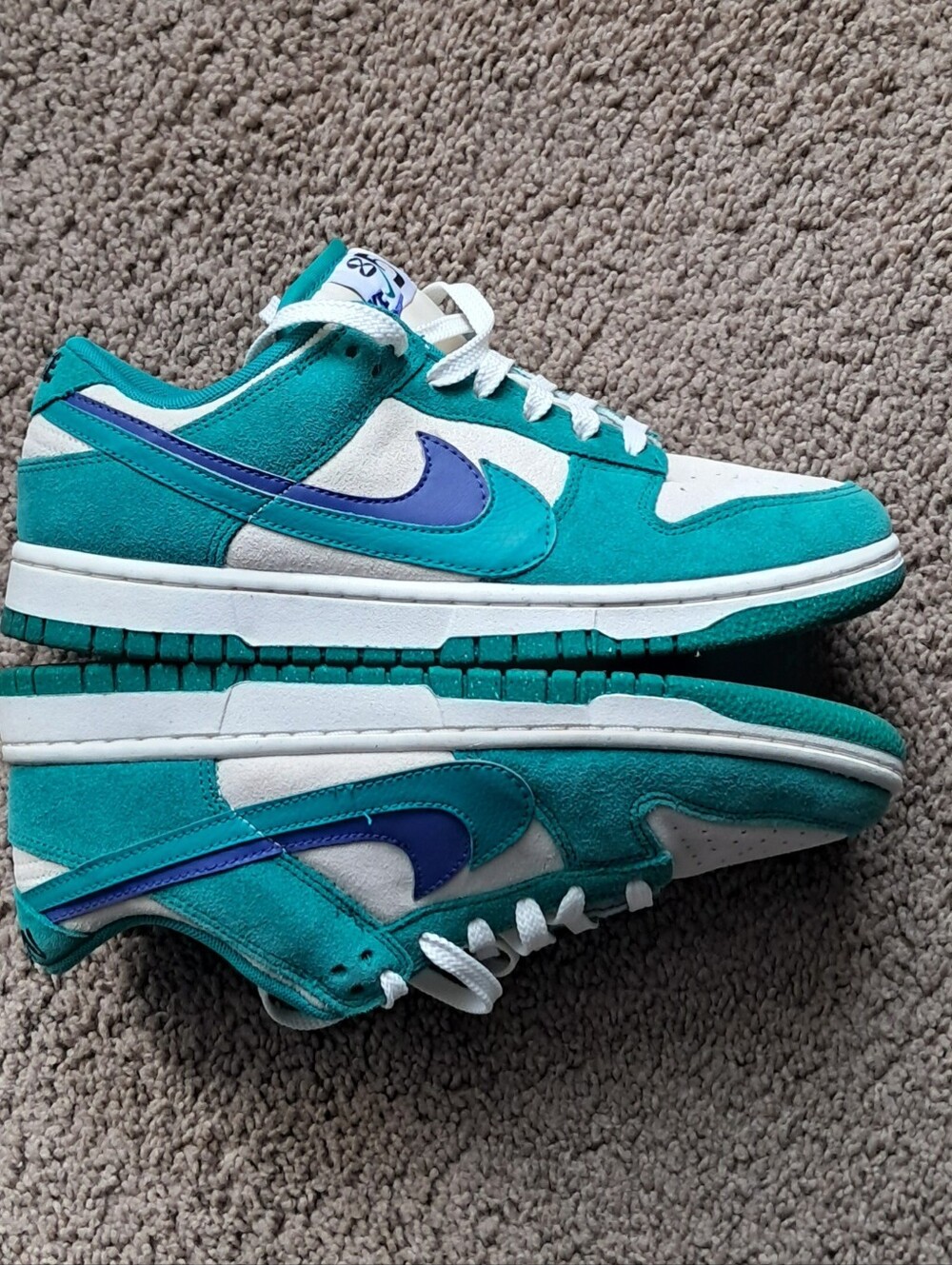 Nike Dunk Low SE Neptune Green Sail Lapis Colorway DO9457-101 Size 8.5 - Picture 8 of 9
